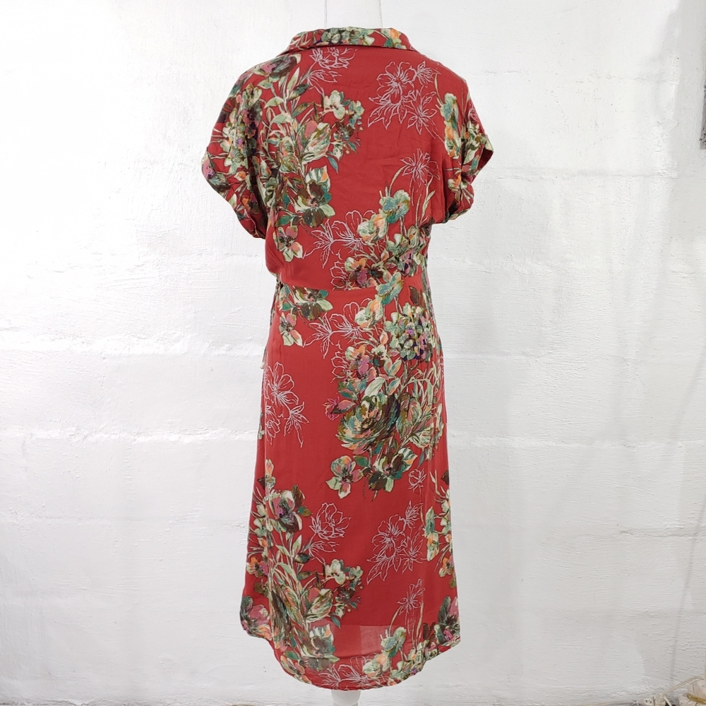 Skies Are Blue Red Floral Dress - Picture 14 of 16
